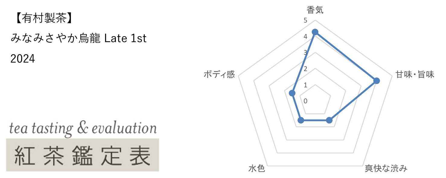 【有村製茶】みなみさやか烏龍1st　2024